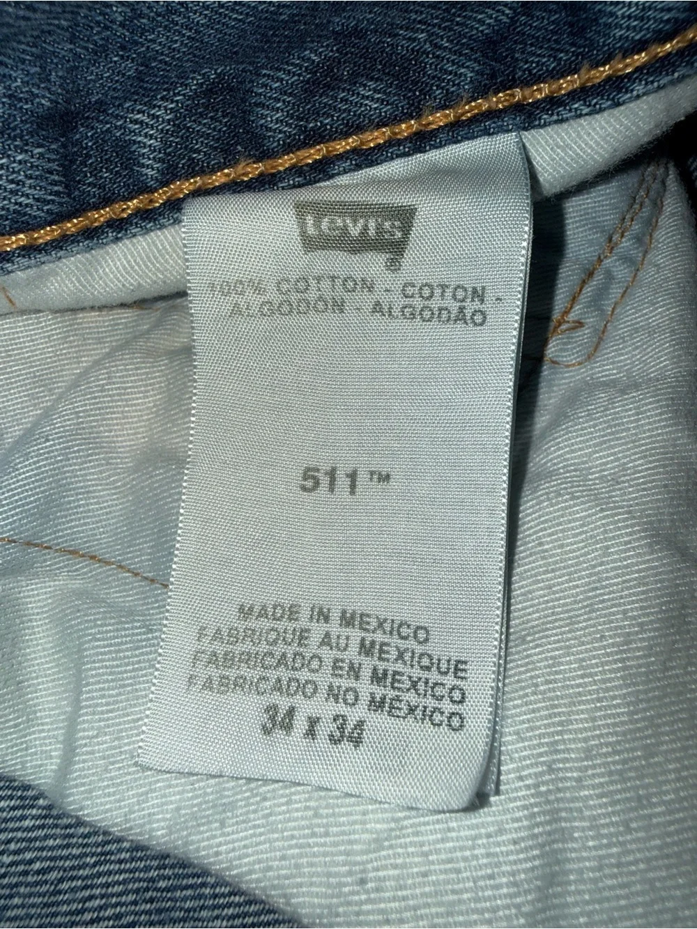 Levi's 511 Slim Straight Men's Jeans in Light Blue Denim